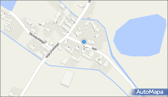 Borycz, Wojska Polskiego, 8, mapa Borycz