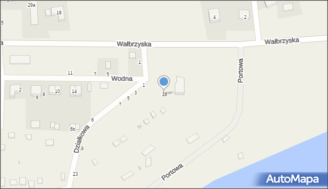 Borzygniew, Wodna, 18, mapa Borzygniew