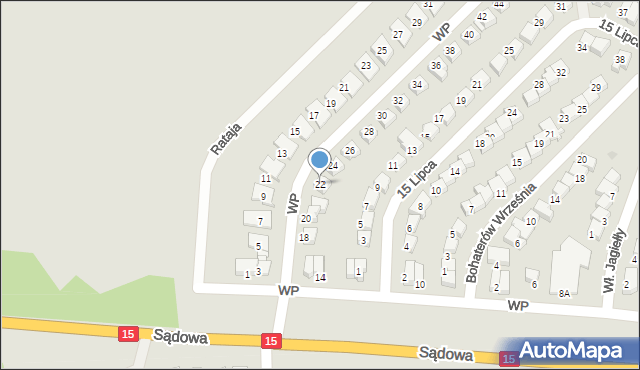 Brodnica, Wojska Polskiego, 22, mapa Brodnica