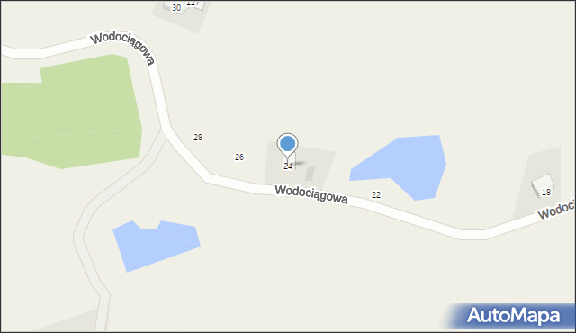 Brodnica Górna, Wodociągowa, 24, mapa Brodnica Górna