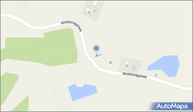 Brodnica Górna, Wodociągowa, 28, mapa Brodnica Górna