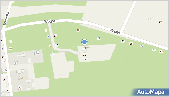 Bronisławów, Wodna, 13, mapa Bronisławów