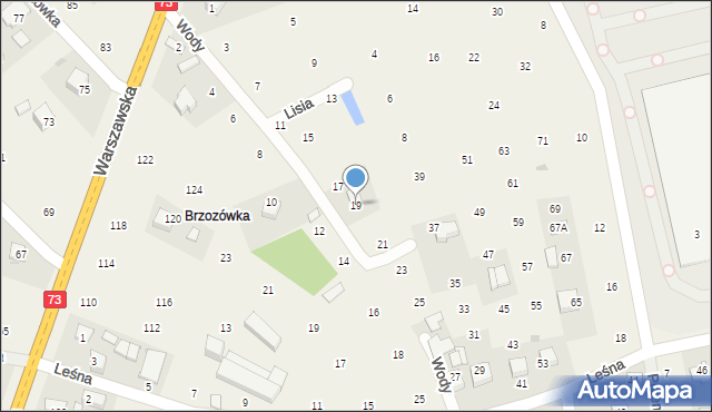 Brzozówka, Wody Stanisława, ks., 19, mapa Brzozówka