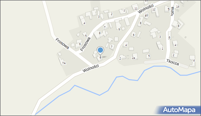 Budziska, Wolności, 5, mapa Budziska