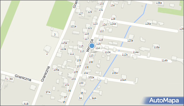 Bukowno, Wodąca, 112, mapa Bukowno