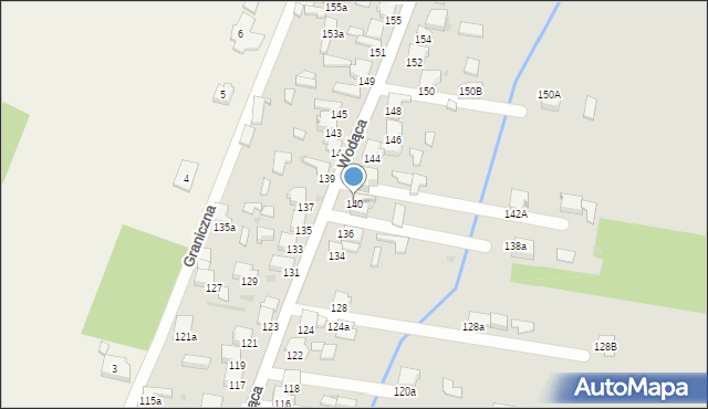 Bukowno, Wodąca, 140, mapa Bukowno