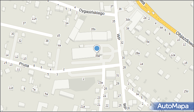 Busko-Zdrój, Wojska Polskiego, 33a, mapa Busko-Zdrój