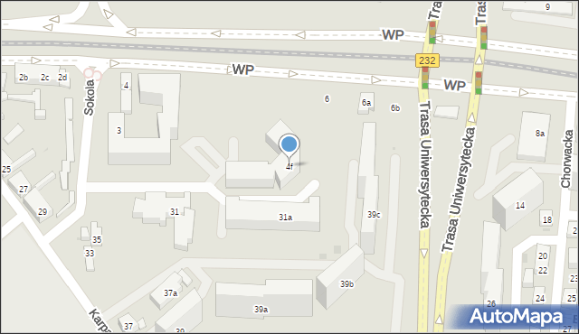 Bydgoszcz, Wojska Polskiego, 4f, mapa Bydgoszczy