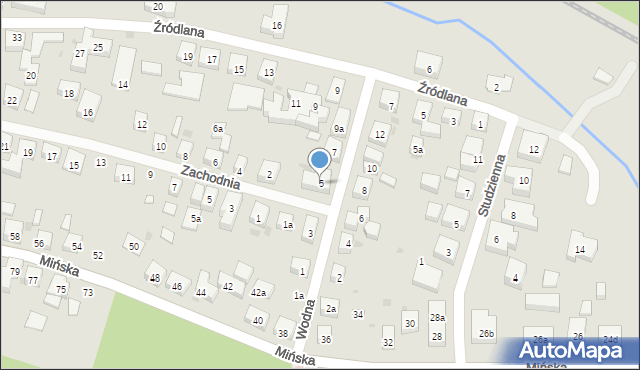 Bydgoszcz, Wodna, 5, mapa Bydgoszczy