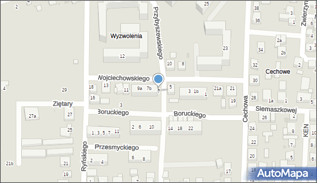 Bydgoszcz, Wojciechowskiego Jakuba, 7, mapa Bydgoszczy