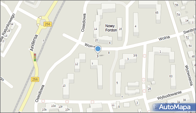 Bydgoszcz, Wolna, 3i, mapa Bydgoszczy