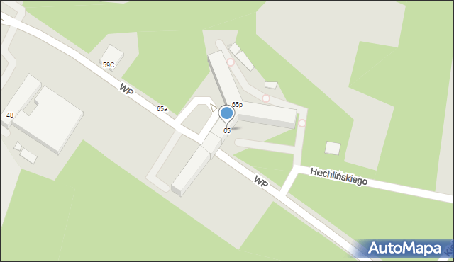 Bydgoszcz, Wojska Polskiego, 65, mapa Bydgoszczy