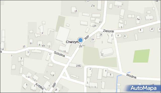 Charzyno, Wojska Polskiego, 20c, mapa Charzyno