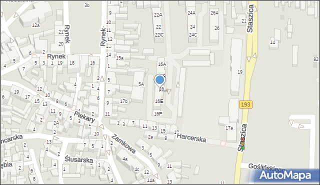 Chodzież, Wojska Polskiego, 16D, mapa Chodzież