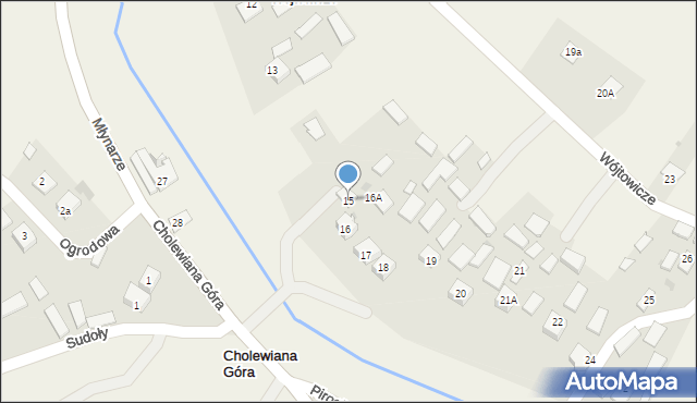 Cholewiana Góra, Wójtowicze, 15, mapa Cholewiana Góra