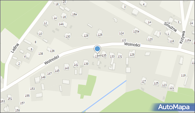 Choroń, Wolności, 137, mapa Choroń