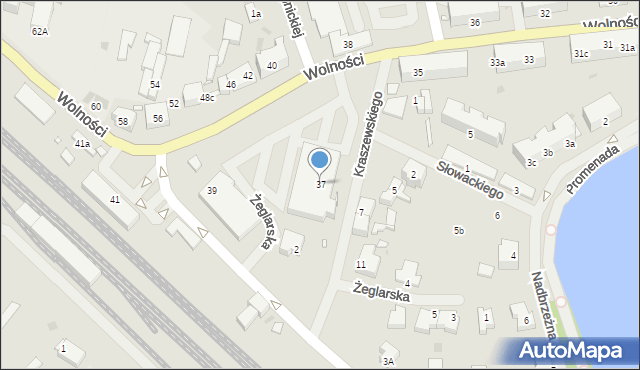 Choszczno, Wolności, 37, mapa Choszczno