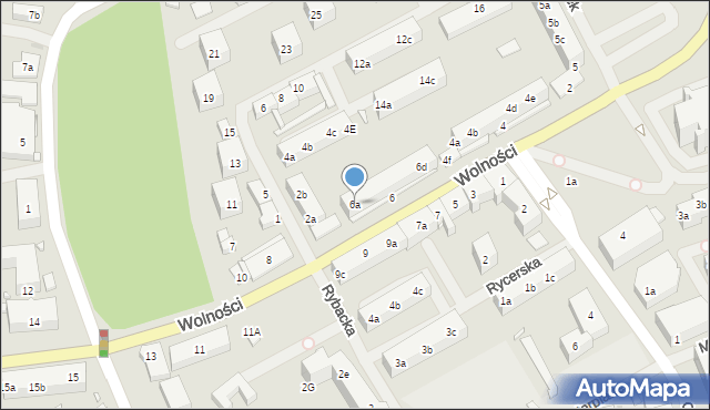 Choszczno, Wolności, 6a, mapa Choszczno