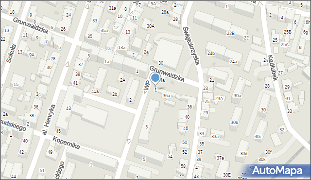 Chrzanów, Wojska Polskiego, 1, mapa Chrzanów