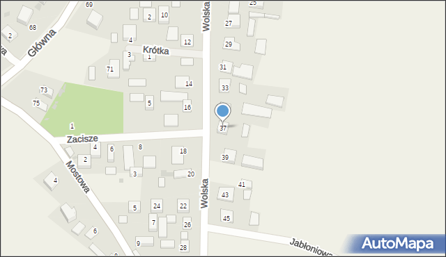 Chynów, Wolska, 37, mapa Chynów