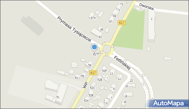 Ciechanów, Wojska Polskiego, 61, mapa Ciechanów