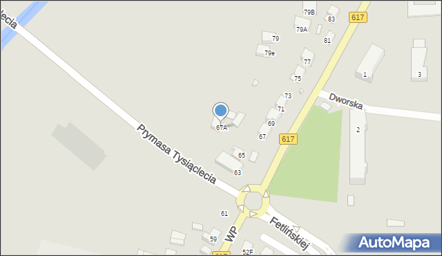 Ciechanów, Wojska Polskiego, 67A, mapa Ciechanów