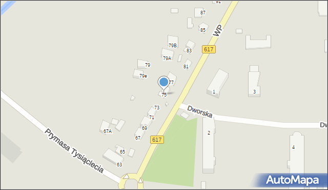 Ciechanów, Wojska Polskiego, 75, mapa Ciechanów