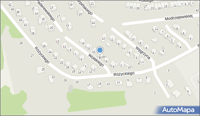 Ciechanów, Wolskiego Włodzimierza, 8, mapa Ciechanów