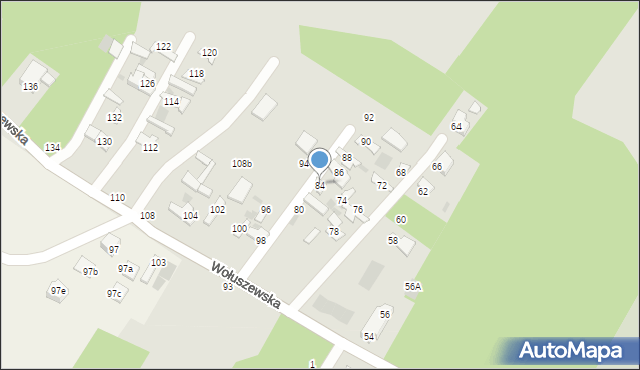 Ciechocinek, Wołuszewska, 84, mapa Ciechocinek