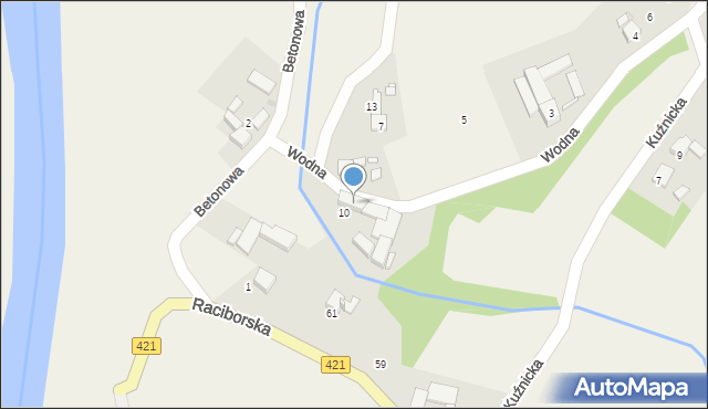 Ciechowice, Wodna, 16, mapa Ciechowice