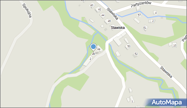 Ciężkowice, Wodospadowa, 4b, mapa Ciężkowice