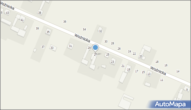Cynków, Woźnicka, 27, mapa Cynków