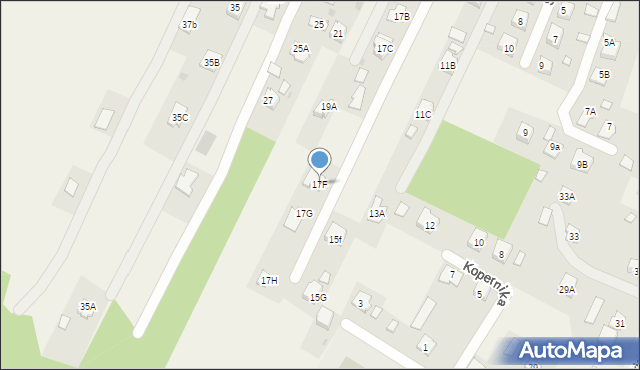 Czarna, Wojska Polskiego, 17F, mapa Czarna