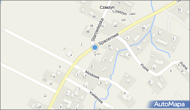 Czaszyn, Woźniaka Romana, ks., 1, mapa Czaszyn