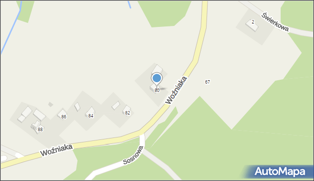 Czaszyn, Woźniaka Romana, ks., 80, mapa Czaszyn