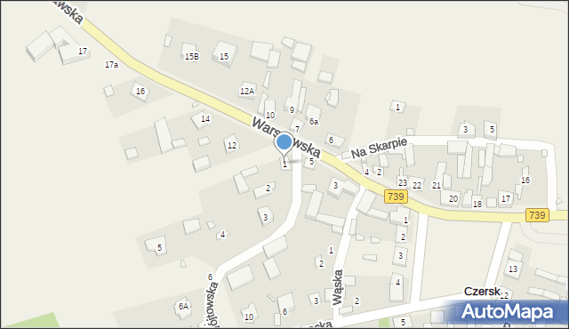 Czersk, Wójtowska, 1, mapa Czersk