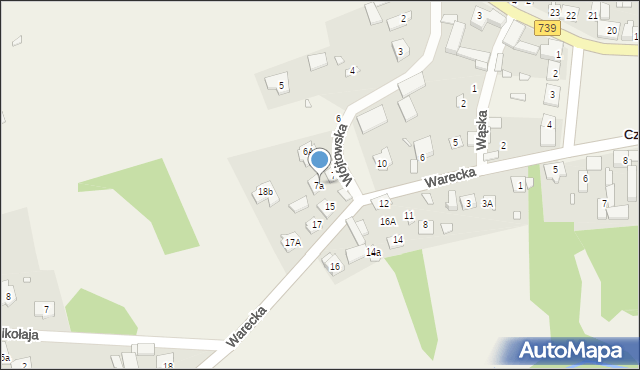 Czersk, Wójtowska, 7a, mapa Czersk