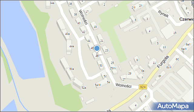 Czerwionka-Leszczyny, Wolności, 48, mapa Czerwionka-Leszczyny