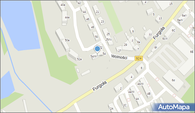 Czerwionka-Leszczyny, Wolności, 54/II, mapa Czerwionka-Leszczyny