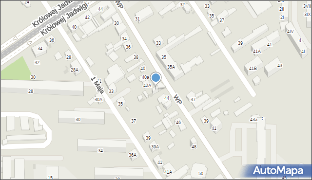 Dąbrowa Górnicza, Wojska Polskiego, 42b, mapa Dąbrowa Górnicza