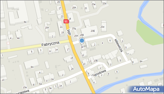 Dobre Miasto, Wojska Polskiego, 14, mapa Dobre Miasto