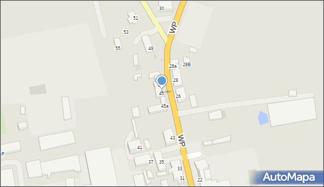 Dobre Miasto, Wojska Polskiego, 45, mapa Dobre Miasto