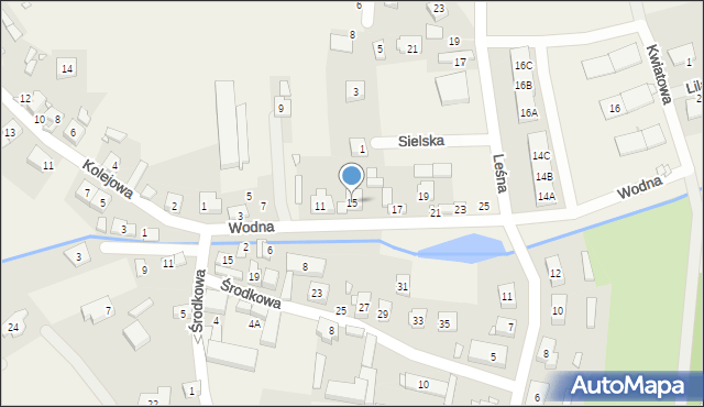 Dopiewiec, Wodna, 15, mapa Dopiewiec