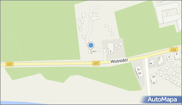 Dziwnówek, Wolności, 1, mapa Dziwnówek