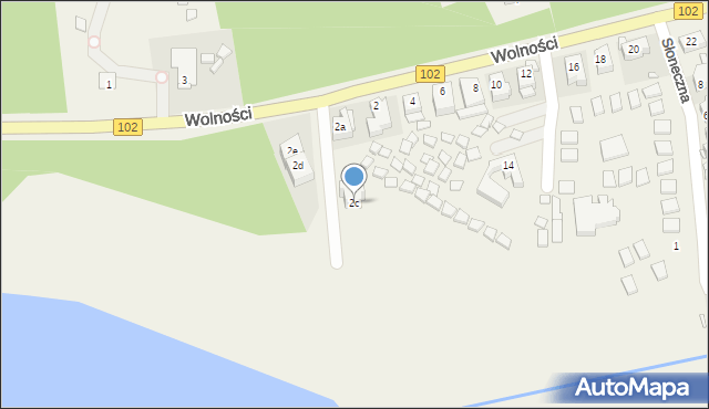 Dziwnówek, Wolności, 2c, mapa Dziwnówek