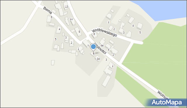 Gąsiorowice, Wolności, 5, mapa Gąsiorowice