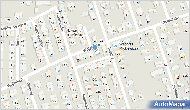 Gdańsk, Wojskiego, 35, mapa Gdańska