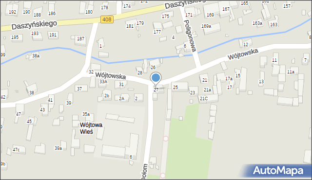 Gliwice, Wójtowska, 27, mapa Gliwic
