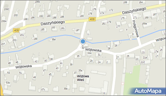 Gliwice, Wójtowska, 32, mapa Gliwic