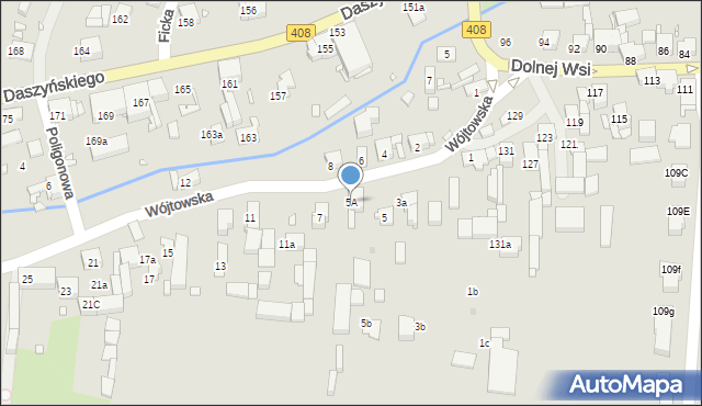Gliwice, Wójtowska, 5A, mapa Gliwic